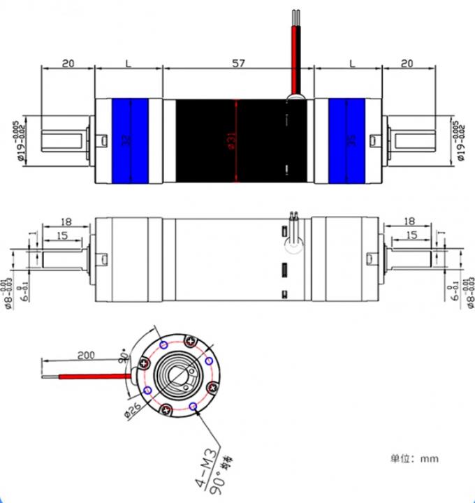 24V çift uçlu gezegen dişli kutusu yüksek torklu PG32-31ZY-PG 24V mikro DC yavaşlatma motoru 0