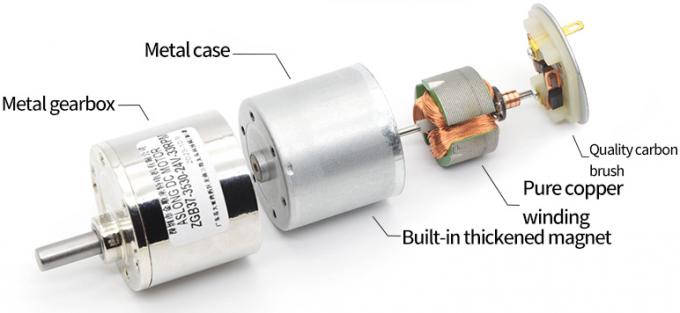Yüksek torklu 37mm Mikro Delekler Redüksiyon fırçalı DC Motor ZGB37-3530 37mm Mikro Delekler Redüksiyon fırçalı DC Motor 11