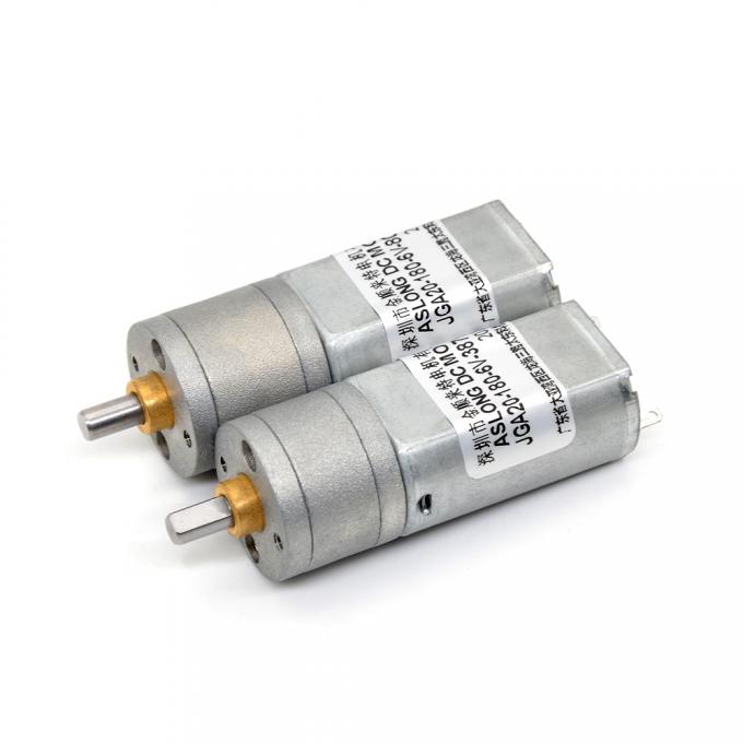 12V DC Redüksiyon Mikro Motoru JGA20-180 Mikro DC Redüksiyon Motoru Kalıcı Mıknatıs Düşük Hız 8