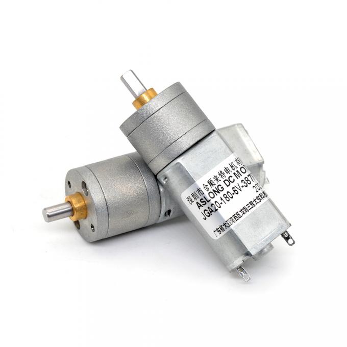 12V DC Redüksiyon Mikro Motoru JGA20-180 Mikro DC Redüksiyon Motoru Kalıcı Mıknatıs Düşük Hız 9