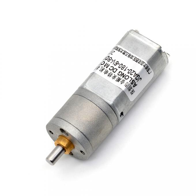 12V DC Redüksiyon Mikro Motoru JGA20-180 Mikro DC Redüksiyon Motoru Kalıcı Mıknatıs Düşük Hız 11