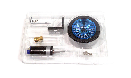 25mm Çift Mikro DC Dişli Motorlar 12v Dc Motor Yüksek Torklu Tekerlek Seti