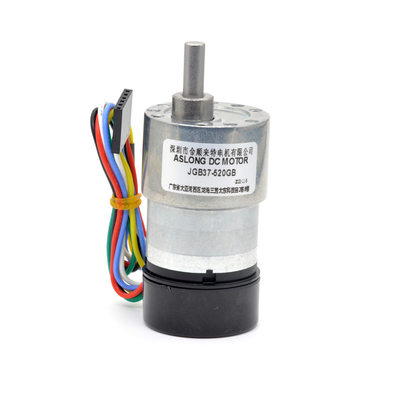 Hall Encoder Arka kapağı ile DC yavaşlatma motoru JGB37-520GB Dc Gear Motor 12v Encoder ile Mini Dc Motor Encoder ile