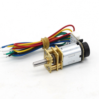 JGA12-N20B Metal Gear Dc Motor With Encoder Dc Gear Motor 6v