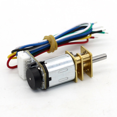 JGA12-N20B Metal Gear Dc Motor With Encoder Dc Gear Motor 6v