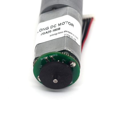 Fırça Motor Kodlayıcı JGA20-180B 12V 21RPM 1:374 Kodlayıcıyla 12v DC Motor Kodlayıcıyla Mikro Dc Dönüştürme Motoru