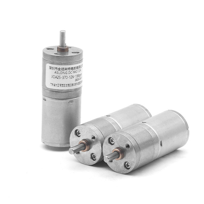 Dia25mm Şanzıman Redüktörlü 6V 12V 24V 6000rpm 370 DC Redüksiyon Dişli Motoru