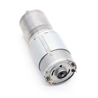 JGA25-385 Karbon Fırça Mikro DC Dişli Motorlar Robotik için 25mm 24V