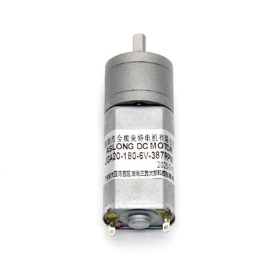 12V DC Redüksiyon Mikro Motoru JGA20-180 Mikro DC Redüksiyon Motoru Kalıcı Mıknatıs Düşük Hız