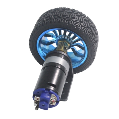 25mm Çift Mikro DC Dişli Motorlar 12v Dc Motor Yüksek Torklu Tekerlek Seti